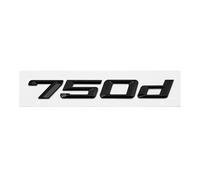 GLBPVPMTMB Adesivo con Stemma e Logo for Lettere Posteriori del Bagagliaio in ABS for BMW Serie 7 730d 740d 745d 750d 760d E38 E65 E66 F01 F02 G11 G12 Adesivo per Auto(Gloss Black 750d)