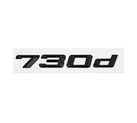 GLBPVPMTMB Adesivo con Stemma e Logo for Lettere Posteriori del Bagagliaio in ABS for BMW Serie 7 730d 740d 745d 750d 760d E38 E65 E66 F01 F02 G11 G12 Adesivo per Auto(Gloss Black 730d)
