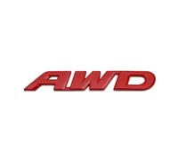 GLBPVPMTMB Lettere cromate Nere in Metallo 3D AWD, Emblema Adesivo for parafango Posteriore, for Auto, SUV, Fuoristrada, Accessori for Auto. Adesivo per Auto(Red,90x19mm)