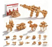 GLCforever Blocchi di Costruzione, 15&20+ Forme, Puzzle 3D in Legno, Rompicapo per Adulti e Bambini. Montessori - Gioco di Costruzione per Bambini 5+ e Adulti (20 in 1 Versione Premium)