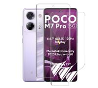 Glcrrpu 3 Pezzi Pellicola Protettiva in Idrogel per Xiaomi Poco M7 Pro