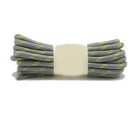 GLDFW - 1 paio di lacci rotondi per scarpe da ginnastica per bambini, lunghezza 100/120/140/160 cm, 19 colori, Grigio Chiaro Giallo, 100