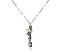 GLDFW - Collana con ciondolo per coppie, con scritta "The Tale of Two Lovers", per coppie, con scritta in lingua inglese "The Tale of Two Lovers", collana ciondolo gioielli catena girocollo corda