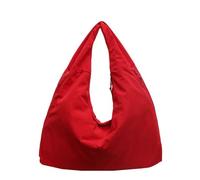 GLDFW Fashion Casual Nylon Tote Bag Donne Trend All-match Grande Capacità Ascelle Borse Pendolari Borsa a tracolla, Rosso grande