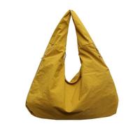 GLDFW Fashion Casual Nylon Tote Bag Donne Trend All-match Grande Capacità Ascelle Borse Pendolari Borsa a tracolla, Giallo