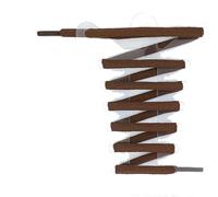 GLDFW - Lacci ovali per scarpe, 24 colori, semicircolari, per atletica, sport/corsa, 100/120/140/160/180 cm, 1 paio, Marrone, 100