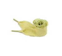 GLDFW - Lacci per scarpe a petali, larghezza 2,5 cm, piatti, stile casual, per scarpe da ginnastica, 80/100/120/140 cm, accessori per scarpe, 1 paio, Giallo e verde., 80