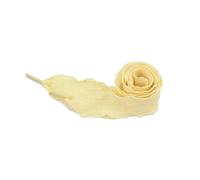 GLDFW - Lacci per scarpe a petali, larghezza 2,5 cm, piatti, stile casual, per scarpe da ginnastica, 80/100/120/140 cm, accessori per scarpe, 1 paio, Giallo chiaro., 80