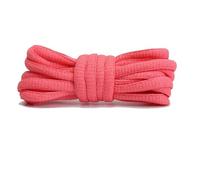 GLDFW Lacci per scarpe sportive da uomo e da donna, colore piatto semicircolare, adatto a tutte le scarpe, lacci rotondi, 23 colori, 1 paio, Rosso fluorescente., 140