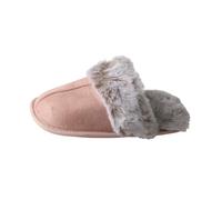 GLDFW - Pantofole invernali da donna, in cotone, calde e antiscivolo, con furia, rosa, 40.5 EU