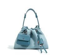 GLDFW Primavera Donne Borsa Denim Borsa Design Lusso Alla Moda Stile Semplice Signora Messenger Bag Sella Borsa, Denim Con Blu, 29*12*20cm