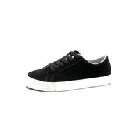 GLDFW - Scarpe da skate da donna, foderate in pile, in pelle scamosciata, casual, classiche, unisex, con suola in gomma antiscivolo, Nero , 37 EU