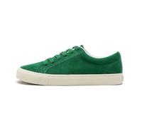 GLDFW - Scarpe da skate da donna, foderate in pile, in pelle scamosciata, casual, classiche, unisex, con suola in gomma antiscivolo, Verde foresta, 39.5 EU