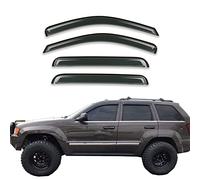 GLDIFA Parasole/parapioggia per finestrini di fumo, compatibili con Jeep Grand Cherokee 2005-2010, 4 pezzi, 94243