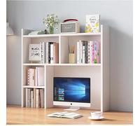 GLDWEY Organizer Scrivania Ufficio Organizzatore Monitor Stand Organizzatore da Tavolo Scrivania, Desk Scaffalatura per Cucina, Bagno, Cosmetici, Ufficio, Scaffale da Soggiorno e Cucina