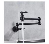 GLDYTVF Rubinetto da Cucina Girevole a Doppio snodo in Ottone Massiccio da Parete, rubinetti in Vari Colori, Miscelatore da Cucina monoblocco a Leva Singola