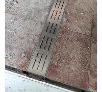 GLDYTVF Sistema di drenaggio Resistente con griglia Metallica 2-7 Pollici Canali di drenaggio per Uso Esterno Acciaio Inossidabile 1 Confezione - 15 x 5 cm (5) Ideale per Una Gestione efficiente del