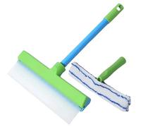Gleagarden Recyclable Silicone Window Squeegee Kit, Window Cleaning Kit, Glass Cleaning Tools For Shower Glass Mirror Door Car(green)
