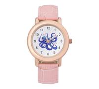 Gleaming Octopus Glow in The Dark Fashion Orologio da polso da donna Easy Reader Novità Slim Quarzo Casual Dress Orologio da polso