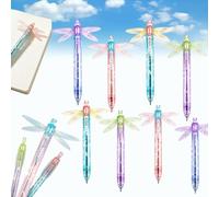 Gleaming Wings Dragonfly Pen,Dragonfly Fidget Click Pen With Moving Wings | Divertente Penna A Sfera Con Corpo Traslucido For Journaling,Office And Desks