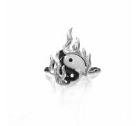 GleaMora Bagua Tai Chi Stile Retro Delle Donne Anello Apertura Anello Regolabile Gioielli Natale Luce Di Lusso Personalizzato Ins Stile Anello