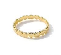 GleaMora Carino Semplice Cuore Anelli per Le Donne In Acciaio Inox Oro Argento Anelli Da Dito Gioielli Da Sposa Regalo di San Valentino