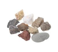 GLEAVI 1 Impostato campioni di roccia rocce per kit roccia rock per geologia per rocce e minerali per corredo di geologia plastica