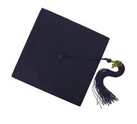 GLEAVI 1 Pz Berretto da scapolo Accessori berretto di laurea nero adulto cappello di laurea per mini cappello da laureato graduazione del cappuccio Intrecciata Navy