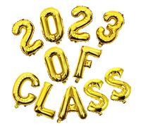 GLEAVI 1 Set 2023 tuta a palloncino guidato palloncino di elio palloncini laureati rosa palloncino stagione di laurea decorazioni per palloncini di laurea Pellicola di alluminio D'oro