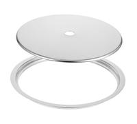 GLEAVI 1 Set Anello Sprofondamento e Piastra Adattatrice Inossidabile per Induzione Fonduta Facile Installazione e Utilizzo