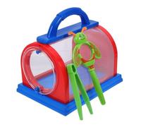 GLEAVI 1 Set Cage Insetti Rete con Ingranditore Pinzette Contenitore Traspirante per Osservazione Farfalle Insetti Leggero Facile per Esplorazioni Infantili