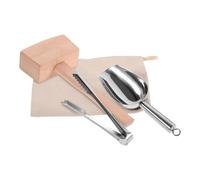 GLEAVI 1 Set Completo Sacchetti per Ghiaccio Crushed Ice con Martello e Cucchiaio Strumenti Riutilizzabili per Bar e Ristoranti per Cucine e Speciali