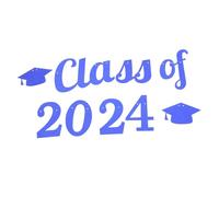 GLEAVI 1 Set Il cappello del dottore tira la bandiera gradazione Classe del 2024 stamina banner sullo sfondo di laurea complimenti arredamento sospeso striscioni celebrativi Carta Blu