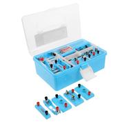 GLEAVI 1 Set Kit Circuito: Kit per esperimenti su circuiti elettrici per bambini - Set di magneti per la fisica e la scienza - Scatola per esperimenti fai da te - Strumenti didattici per