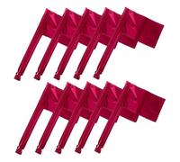 GLEAVI 10 Pezzi Flag Di Film in Alluminio Decorazioni Per Matrimoni Palloncini Di Bandiera Per Festa Palloncino Per Il Compleanno Palloncino Bandiera Rosso Pellicola Di Alluminio