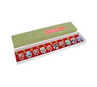GLEAVI 10 Pezzi Miniature Maschere Dellopera Pechino in Argilla Decorazioni Artigianali Cinesi per Casa Ufficio Dettagli Vivaci Design