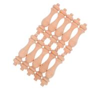 GLEAVI 10 Pezzi Pilastri Romani del Ponte Pilastro Romano in Miniatura Terminali in Legno per Uso Terminali Decorativi in Legno Accessori per La Casa Decorativi di Legno Beige