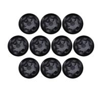 GLEAVI 10 Pezzi Sottovasi Neri per Vasi da Fiori in Plastica, Base per Vaso da Giardinaggio Resistente ai Raggi Solari, Piatti di Contenimento Acqua per Balcone e Giardino, Antiscivolo