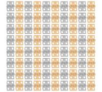 GLEAVI 100 Mini Cerniere Metalliche per Scatole Portaoggetti e Cornici Piccole Cerniere Decorative in Metallo 4 Fori per Lavori Artigianali e Modellismo Ferramenta per Mobili e Case