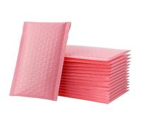 GLEAVI 100 Pezzi Buste Imbottite Rosa 11x15+4 Cm Bolle Ispessite, Buste da Imballaggio per Spedizioni Protettive in Pe, per Piccole Imprese e Confezionamento Prodotti Delicati