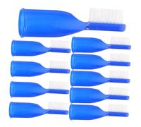 GLEAVI 10pezzi Spazzolini Denti Per Detenuti Design Setole Morbide Per e Colore Blu Per Uso Carceri e Strutture Sanitarie