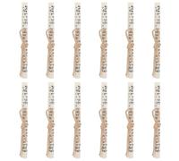 GLEAVI 12 pezzi Israele Judaica Mezuzah Stipite della Porta Ornamento Religioso Ebraico per Porta con di Benedizioni della Bibbia Scritture Ebraiche per Decorazione della Casa Inaugurazione della Casa