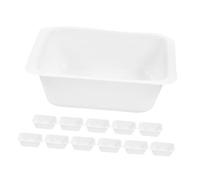 GLEAVI 12 Pezzi Vassoi di Pesatura in Plastica per Esperimenti di Laboratorio Design Quadrato, Facili da Pulire per Misurazioni Accurate