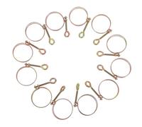 GLEAVI 12pezzi Clamps Regolabili Inossidabile Per Tubo Acqua e Aria Resistente Per Sostituzione Facile Installazione e Applicazione