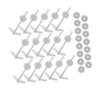 GLEAVI 15sets Bullone Ginocchiera Per Cartongesso Tasselli Per Cartongesso Fissaggio Vite Ad Alette Inserti Per Viti Ad Alette Per Persiane Kit e Bullone Ginocchiera