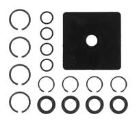 GLEAVI 17 pezzi da 1/2" e 3/8" per chiave a percussione, anelli di fissaggio con clip e O-ring, strumento di installazione dell'incudine compatibile con chiave pneumatica elettrica
