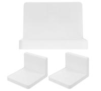 GLEAVI 1set Mensola da Muro senza Foratura Bianca Supporto Piccolo per Vasi Ripiano Multifunzione Galleggiante per Piante Resistente e Salvaspazio per Cucina Bagno e Camera