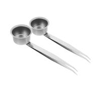 GLEAVI 2 Pezzi 2 Copertura antincendio fornello da Campeggio Candele Decorative per l'arredamento della casa estintore di Candele Taglia stoppini Candela Silver