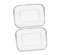 GLEAVI 2 Pezzi accessori per lavastoviglie in rete per lavastoviglie porta lavabo cestino in rete cesto di argenteria portaposate Acciaio inossidabile Silver