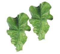 GLEAVI 2 Pezzi Clip per Capelli Fogliolina di Lattuga Verde in Resina e Ferro, Versatile e Comoda da Indossare, Accessorio Unico e Giocoso per Chioma Donna